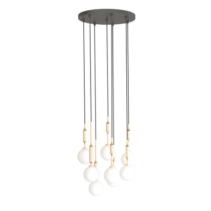 Open Design OR85334 - Lustr na lanku ERO 8xG9/8W/230V zlatá