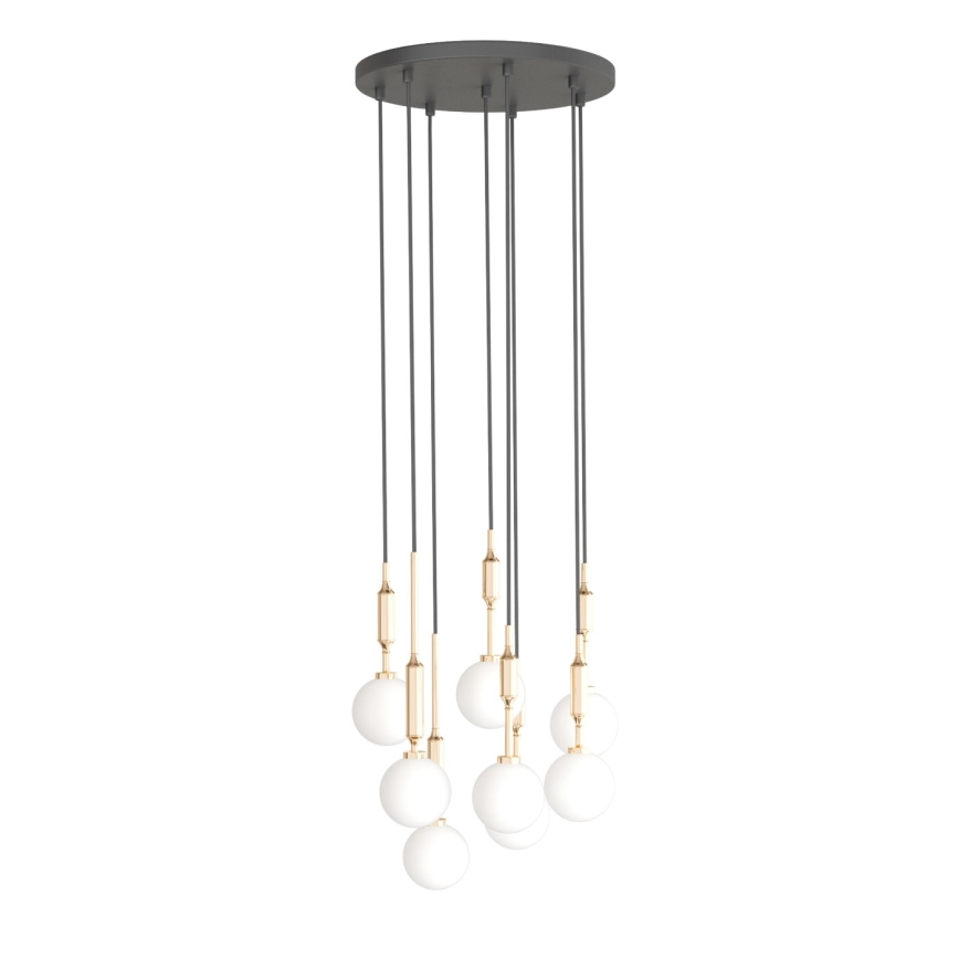 Open Design OR85334 - Lustr na lanku ERO 8xG9/8W/230V zlatá