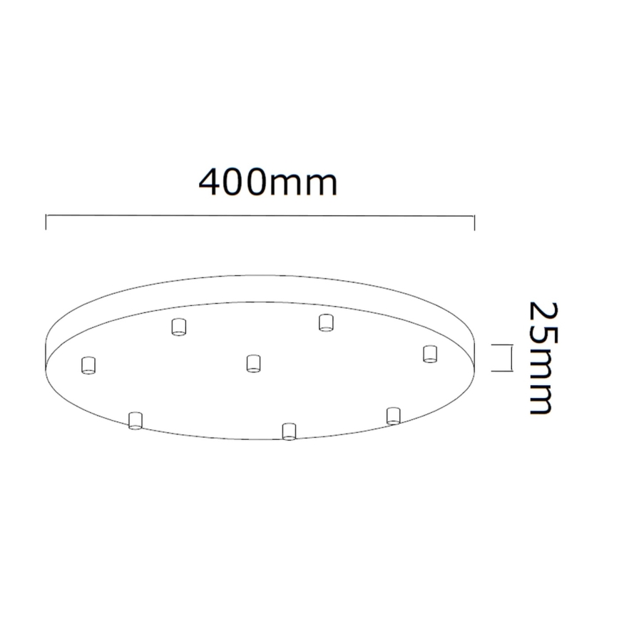 Open Design OR85341 - Lustr na lanku ERO 8xG9/8W/230V černá