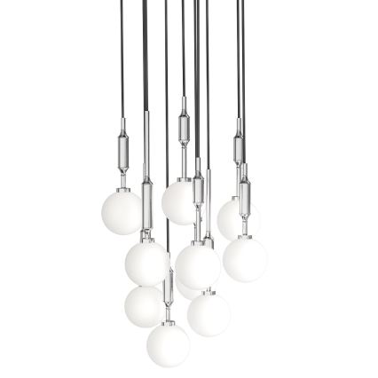Open Design OR85358 - Lustr na lanku ERO 10xG9/8W/230V lesklý chrom
