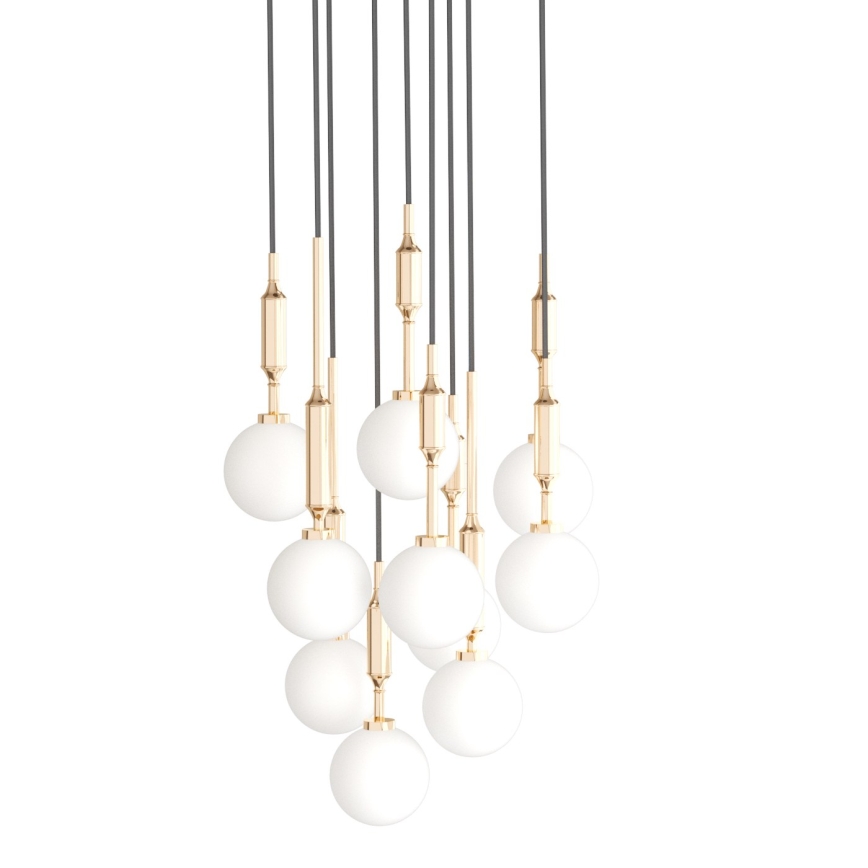 Open Design OR85365 - Lustr na lanku ERO 10xG9/8W/230V zlatá