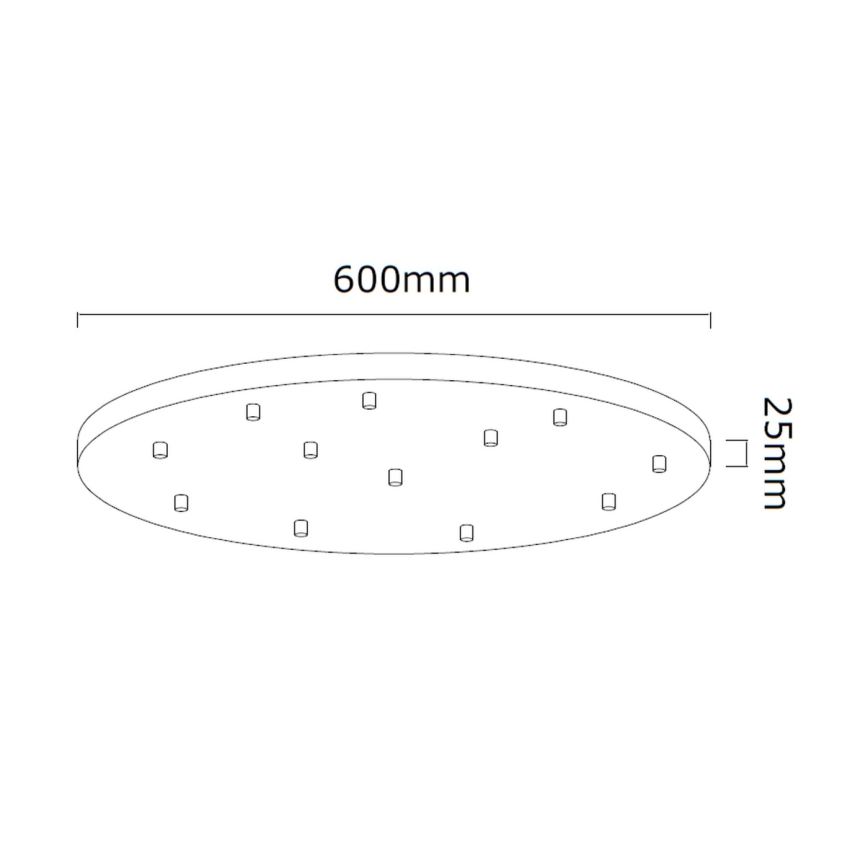 Open Design OR85402 - Lustr na lanku ERO 12xG9/8W/230V černá