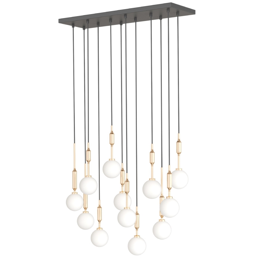 Open Design OR85457 - Lustr na lanku ERO 12xG9/8W/230V zlatá
