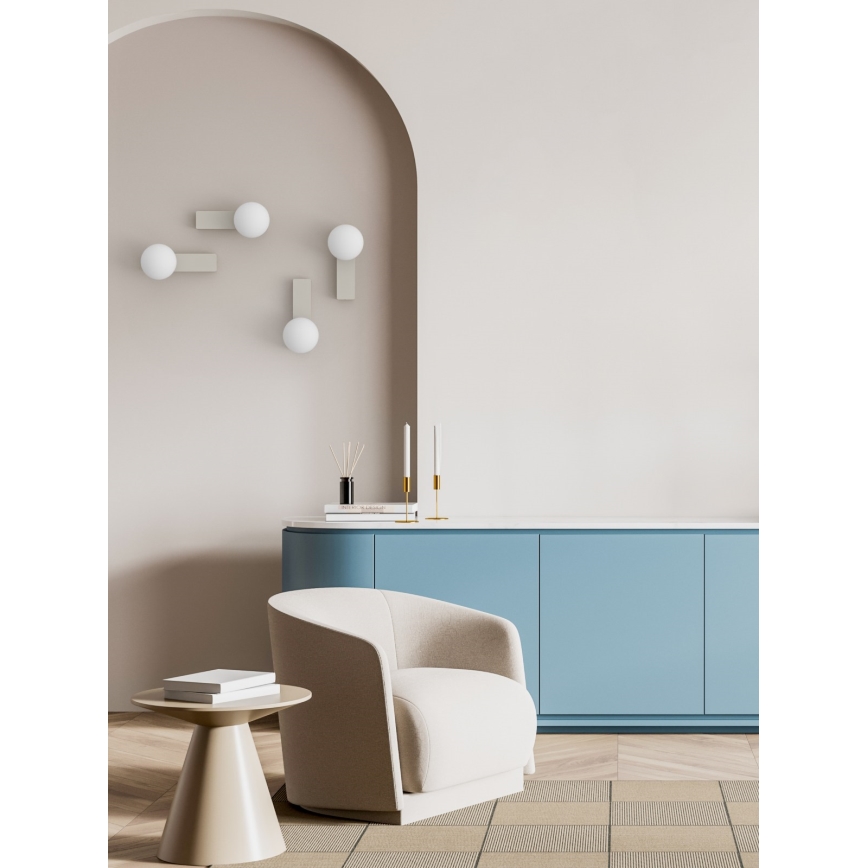 Open Design OR85549 - Koupelnové nástěnné svítidlo BOLETTA 1xG9/8W/230V IP44 béžová