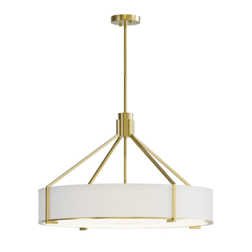 Open Design OR85662 - Lustr na tyči DORETTO 6xE27/15W/230V pr. 70 cm zlatá/bílá