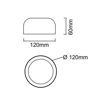 Open Design OR85884 - LED Stropní svítidlo CEDRONE LED/8W/230V 3000/4500/6500K pr. 12 cm bílá