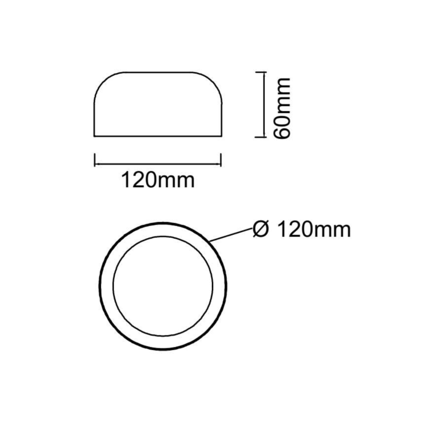 Open Design OR85891 - LED Stropní svítidlo CEDRONE LED/8W/230V 3000/4500/6500K pr. 12 cm černá