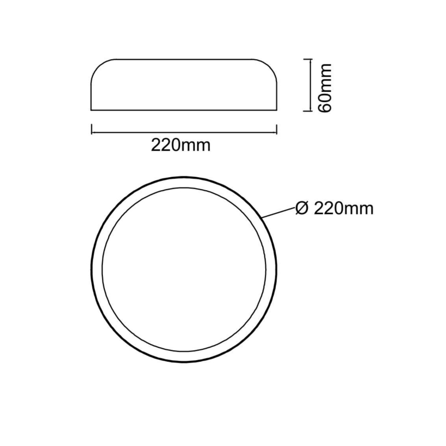 Open Design OR85938 - LED Stropní svítidlo CEDRONE LED/14W/230V 3000/4500/6500K pr. 22 cm béžová