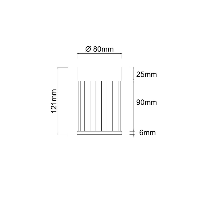 Open Design OR86102 - Bodové svítidlo FIATTO 1xG9/8W/230V černá