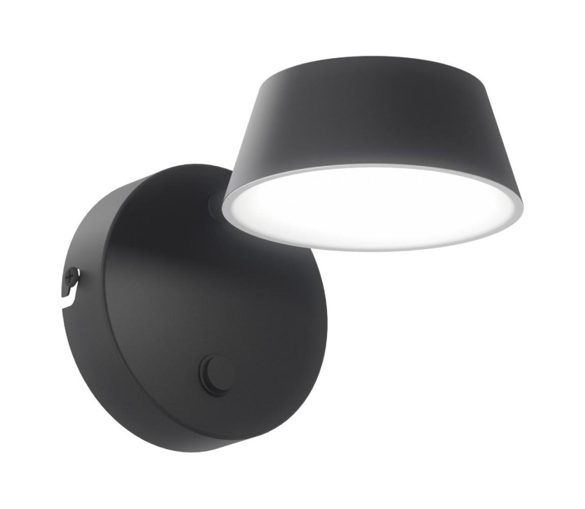 Open Design OR86522 - LED Nástěnná lampa TIMO LED/6W/230V 3000/4500/6500K černá OR86522