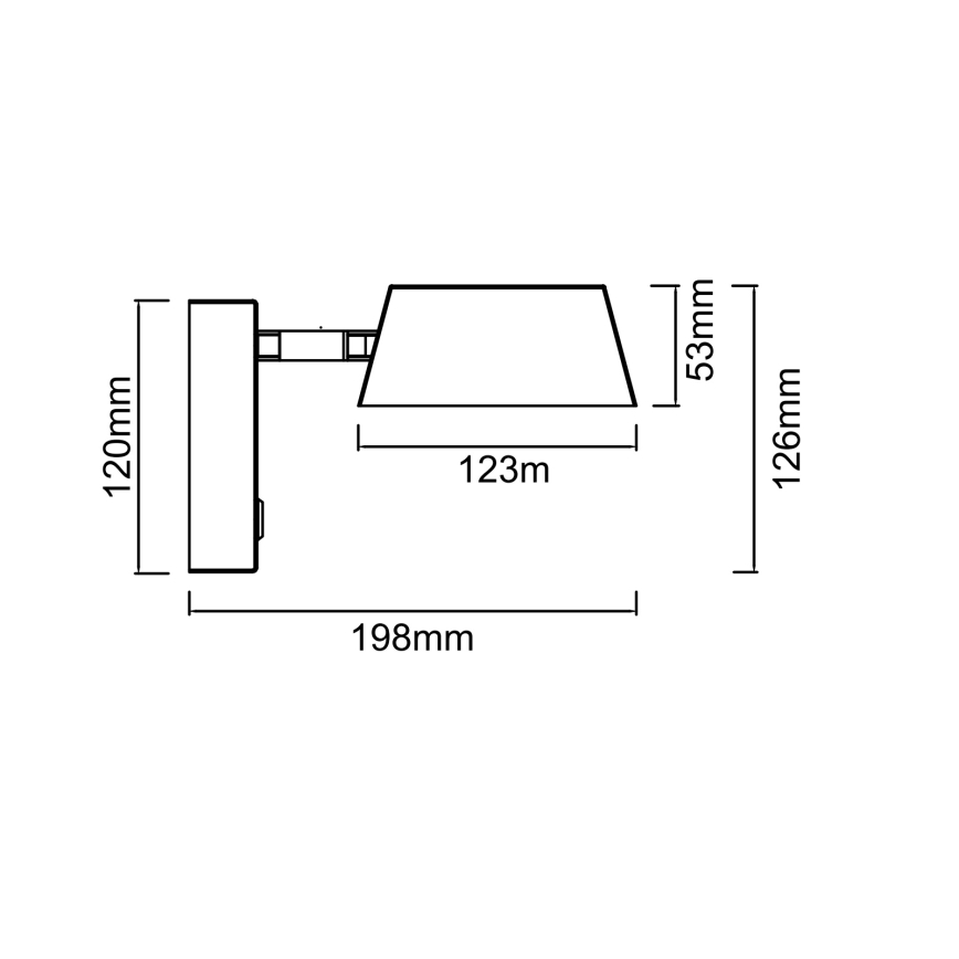 Open Design OR86539 - LED Nástěnná lampa TIMO LED/6W/230V 3000/4500/6500K mosaz