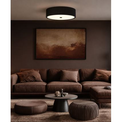 Open Design OR86584 - Stropní svítidlo ZALINDRO 4xE27/15W/230V pr. 54,5 cm černá