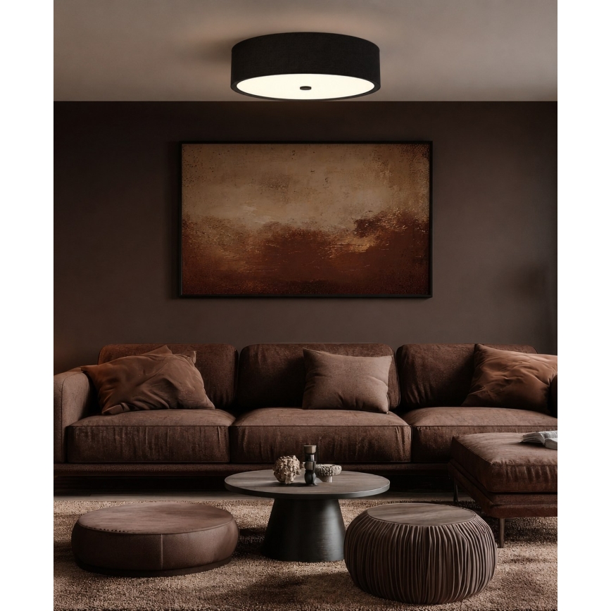 Open Design OR86591 - Stropní svítidlo ZALINDRO 6xE27/15W/230V pr. 74,5 cm černá