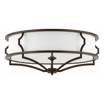 Open Design OR86614 - Stropní svítidlo STESSO 6xE27/12W/230V pr. 85 cm hnědá