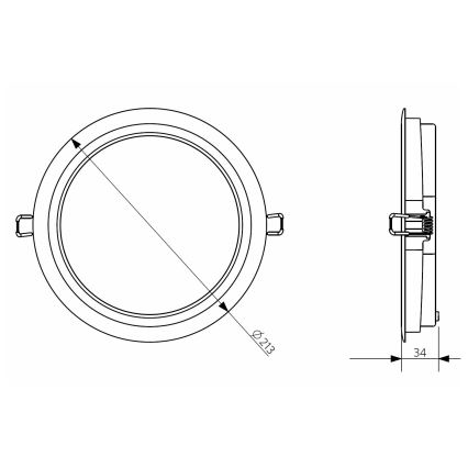 Opple 26662 - LED Koupelnové podhledové svítidlo DOWNLIGHT LED/24W/230V IP44