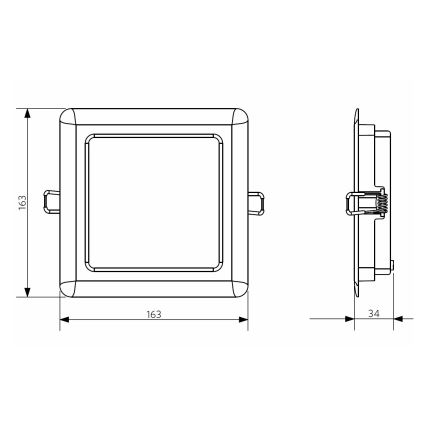 Opple 26664 - LED Koupelnové podhledové svítidlo LED/12W/230V 3000K IP44