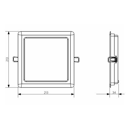 Opple 26666 - LED Koupelnové podhledové svítidlo LED/24W/230V 3000K IP44