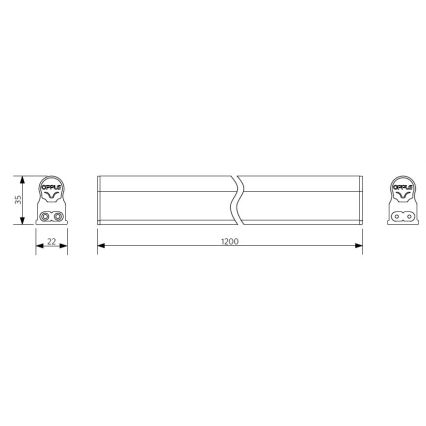 Opple 26824 - LED Podlinkové svítidlo BATTEN LED/18W/230V