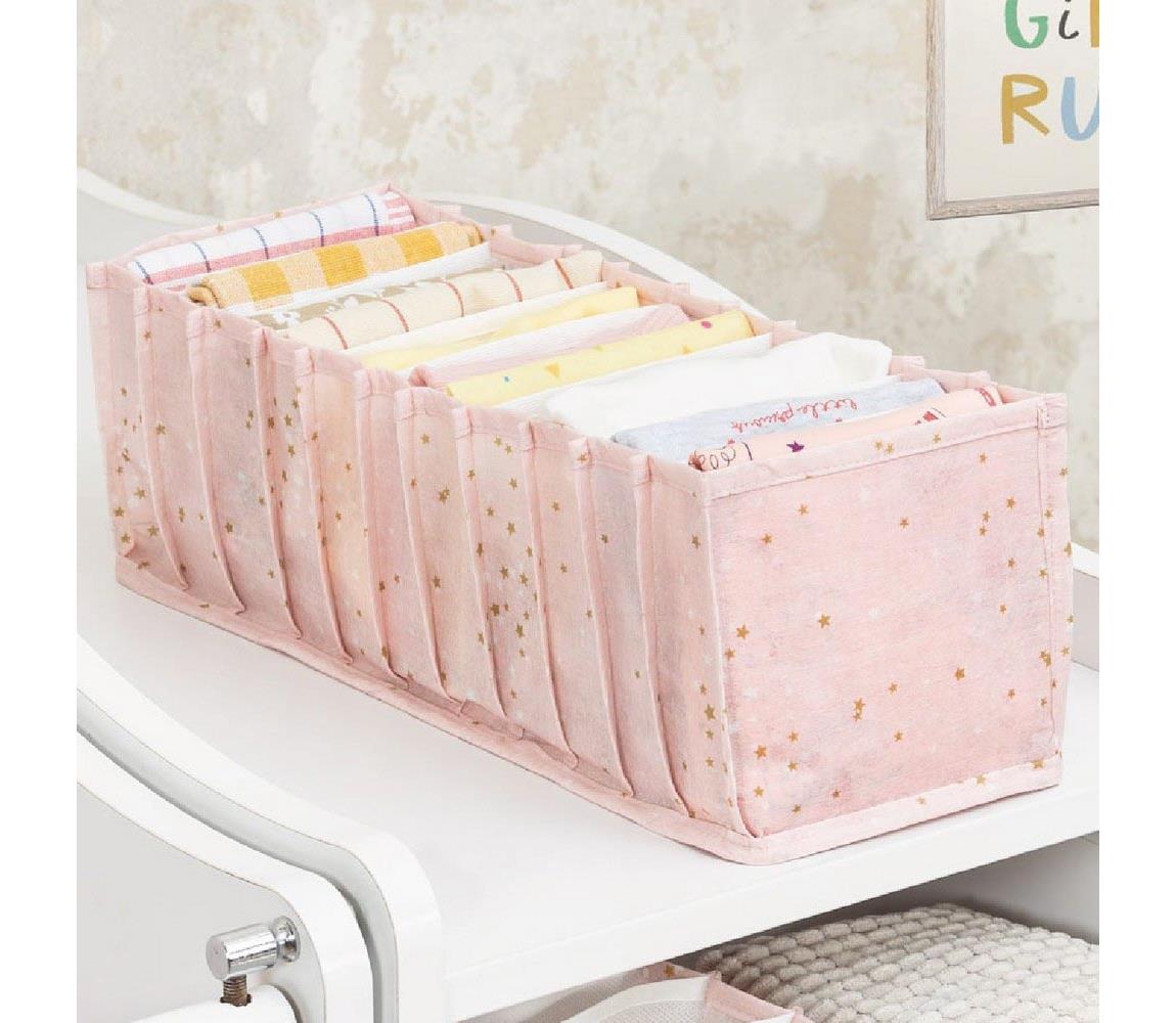 Asir Organizér do skříně 14x43x15 cm růžová AS1440