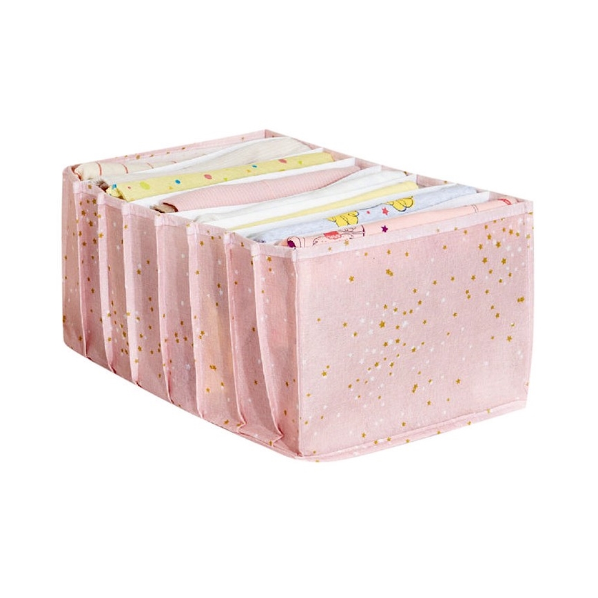 Organizér do skříně 37,5x24,5x17,5 cm růžová