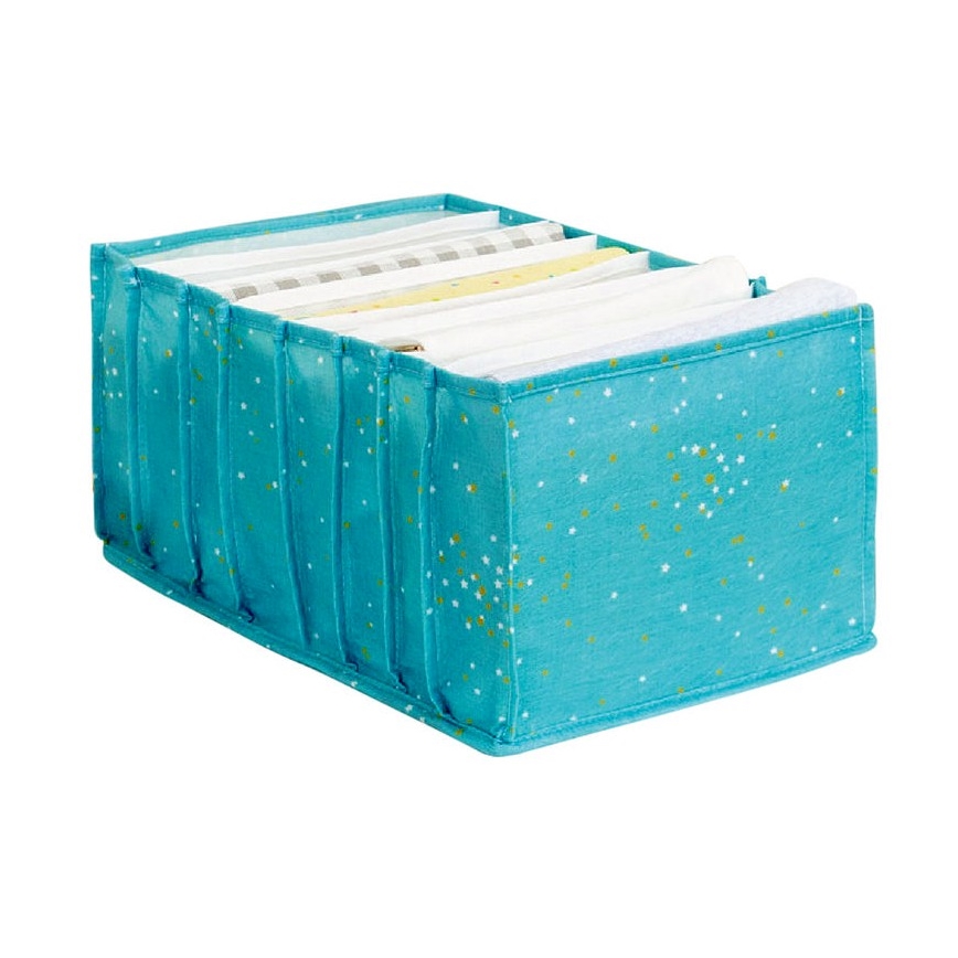 Organizér do skříně 40x15x14 cm tyrkysová