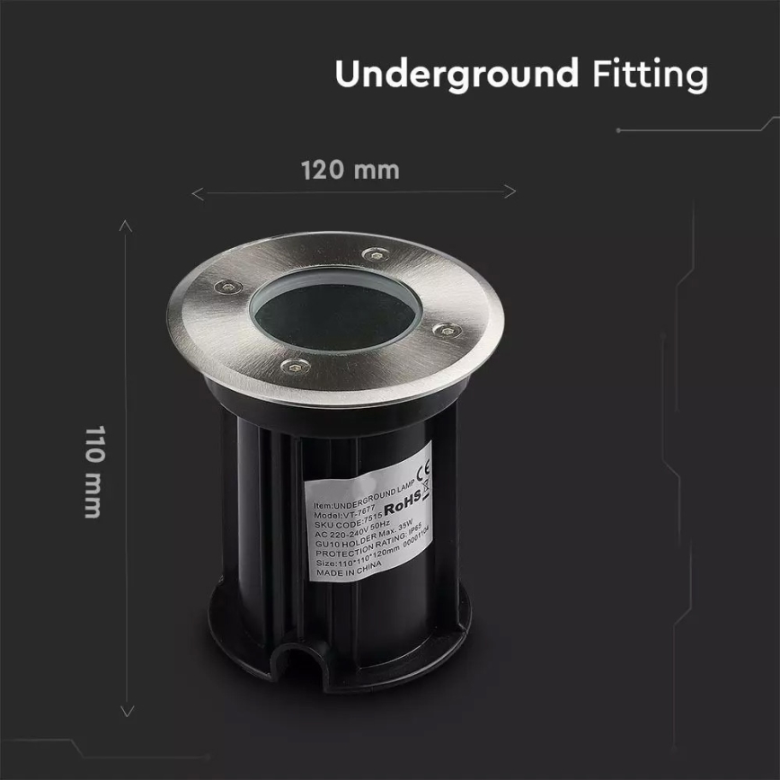 Orientační svítidlo 1xGU10/35W IP65