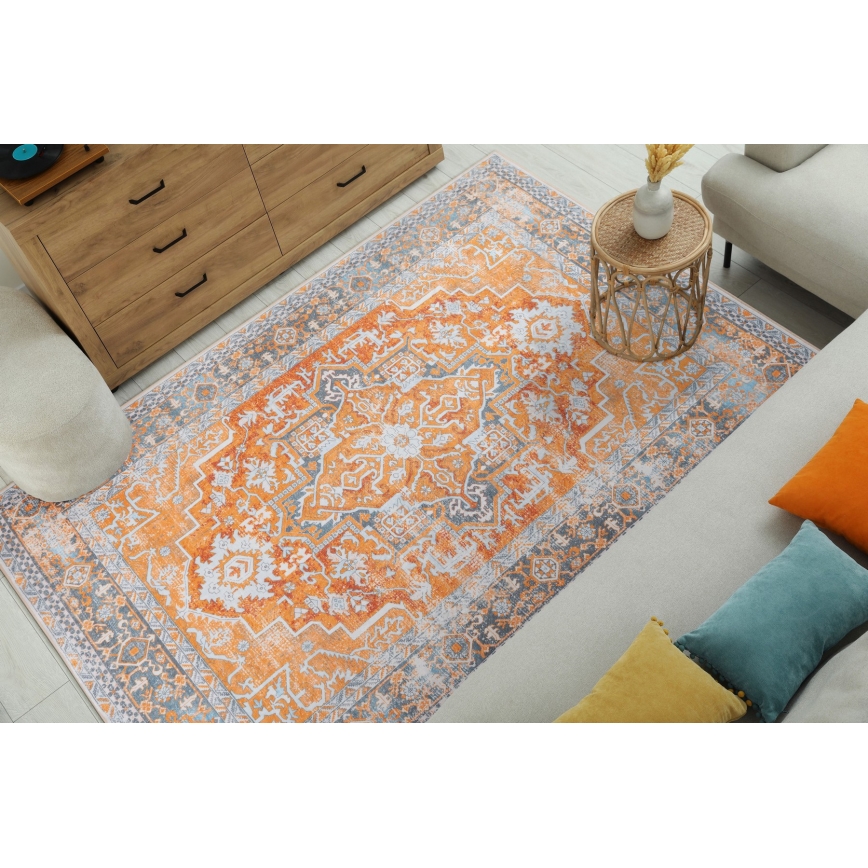 Orientální koberec DOVE-VINTAGE 120x170 cm 2600 g/m2 oranžová