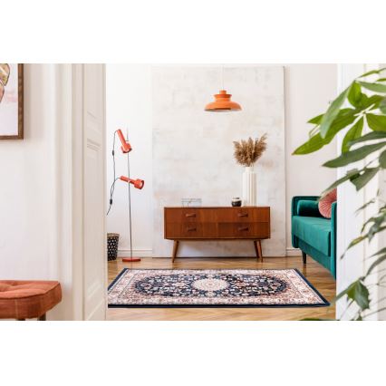 Orientální koberec DUBAI 80x150 cm 2300 g/m2 tmavě modrá