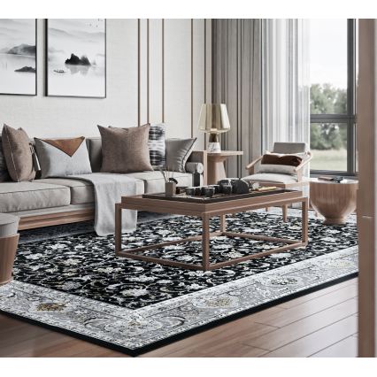 Orientální koberec GRECE 120x170 cm 2150 g/m2 černá/šedá/bílá