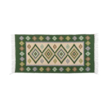 Orientální koberec KILIM 80x150 cm zelená