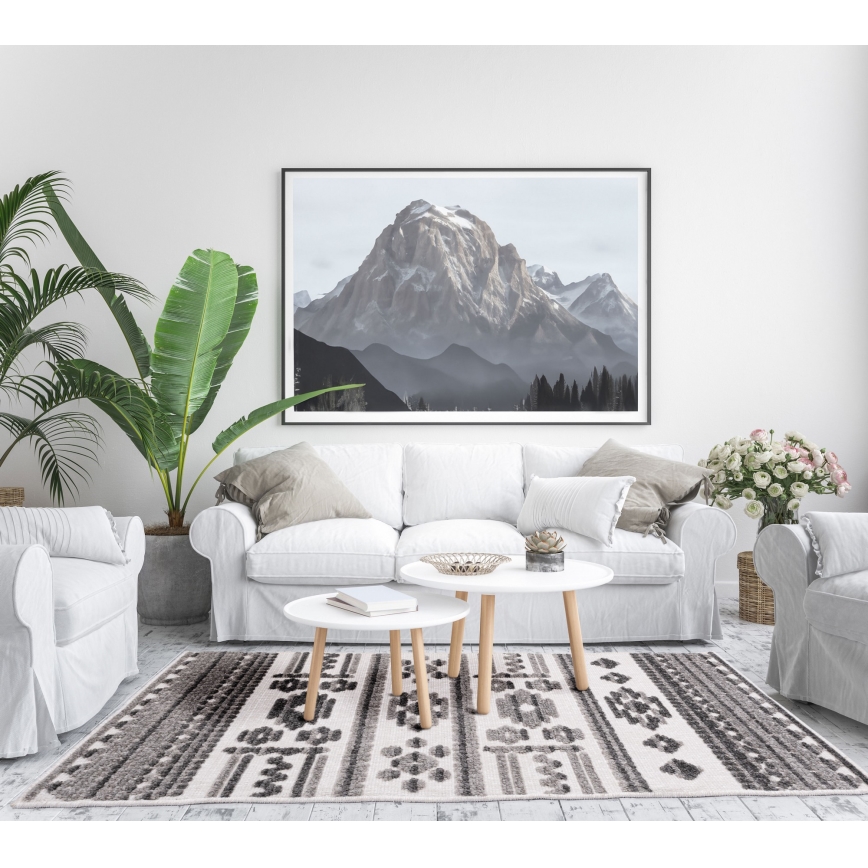 Orientální koberec NEPAL 160x230 cm šedá/bílá