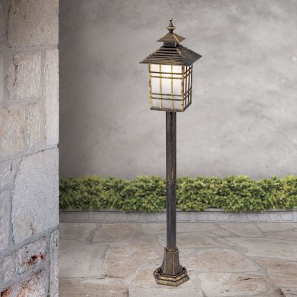 Venkovní lampa KIKO 1xE27/11W/230V IP44 bronz/patina