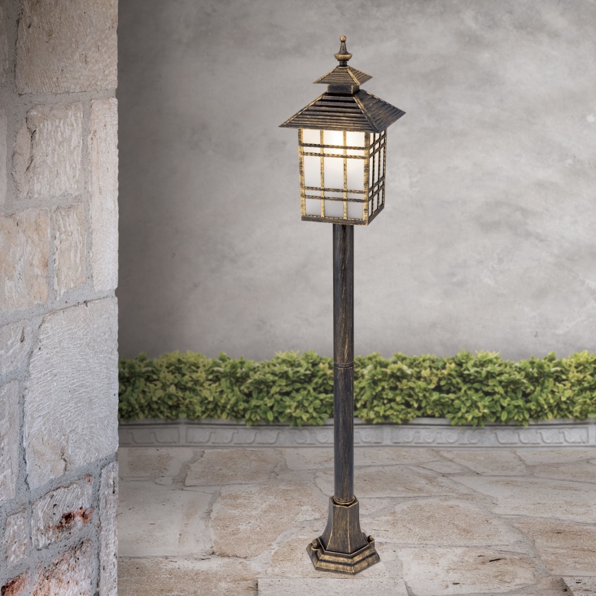 Venkovní lampa KIKO 1xE27/11W/230V IP44 bronz/patina