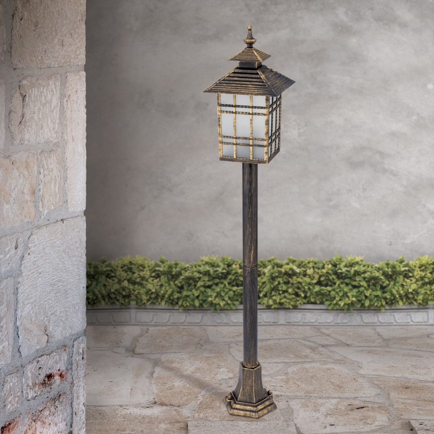 Venkovní lampa KIKO 1xE27/11W/230V IP44 bronz/patina