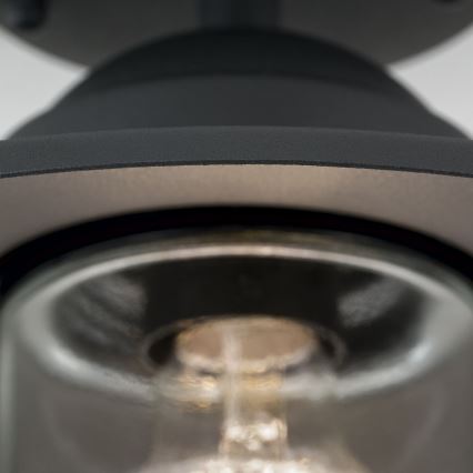 Venkovní přisazený lustr EDWARD 1xE27/60W/230V IP44 antracit