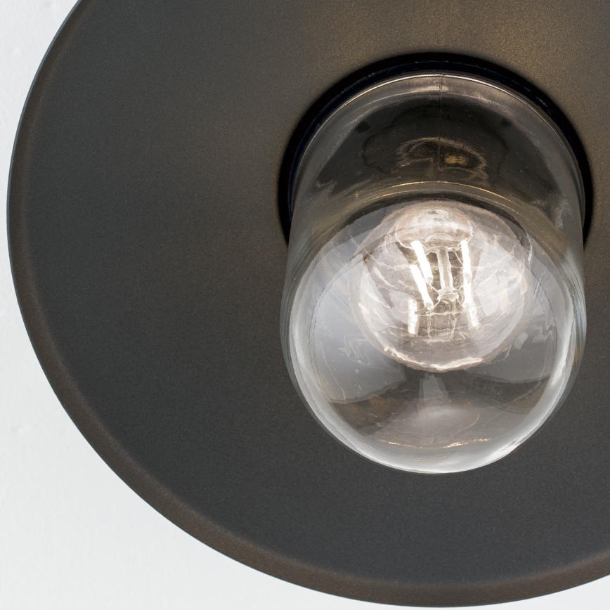 Venkovní přisazený lustr EDWARD 1xE27/60W/230V IP44 antracit