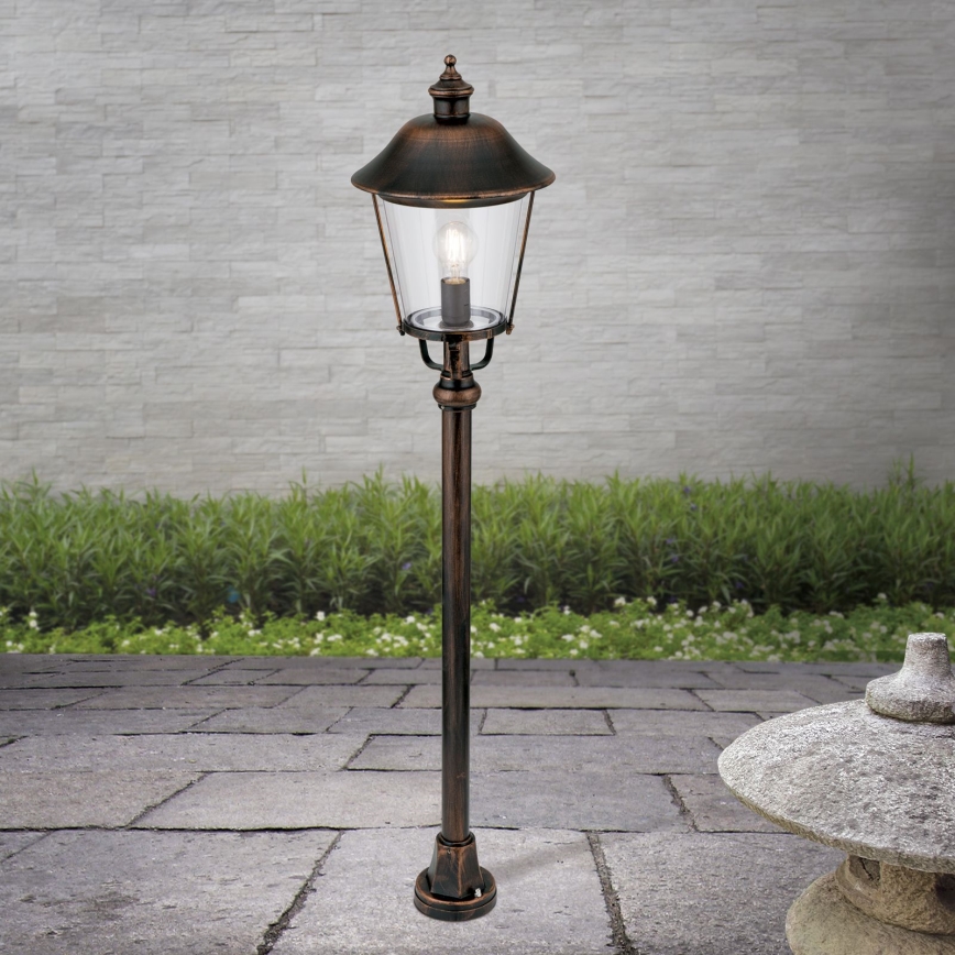 Venkovní lampa KENZO 1xE27/100W/230V IP44 bronz/patina