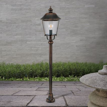 Venkovní lampa KENZO 1xE27/100W/230V IP44 bronz/patina