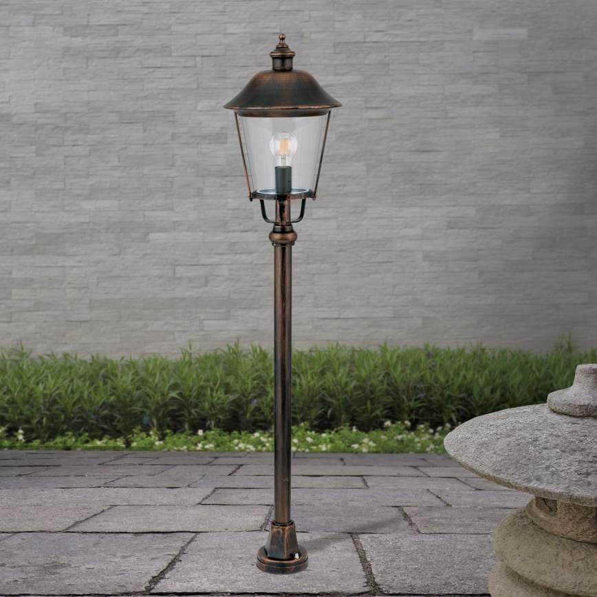 Venkovní lampa KENZO 1xE27/100W/230V IP44 bronz/patina