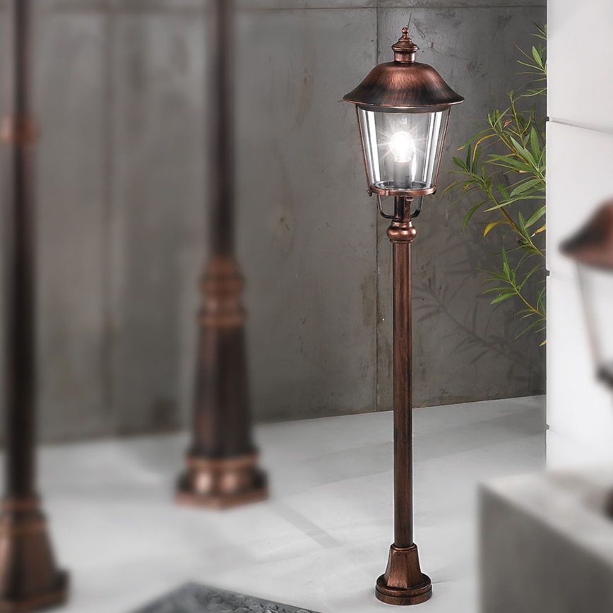 Venkovní lampa KENZO 1xE27/100W/230V IP44 bronz/patina