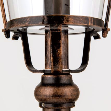 Venkovní lampa KENZO 1xE27/100W/230V IP44 bronz/patina