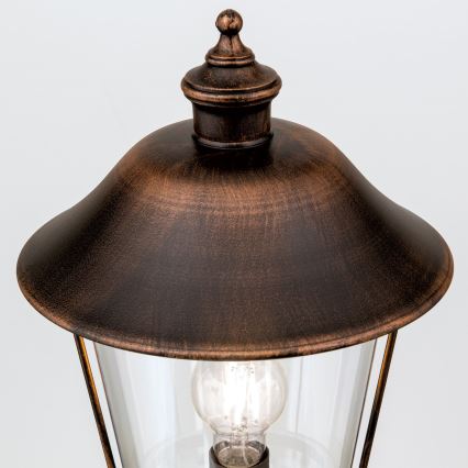 Venkovní lampa KENZO 1xE27/100W/230V IP44 bronz/patina
