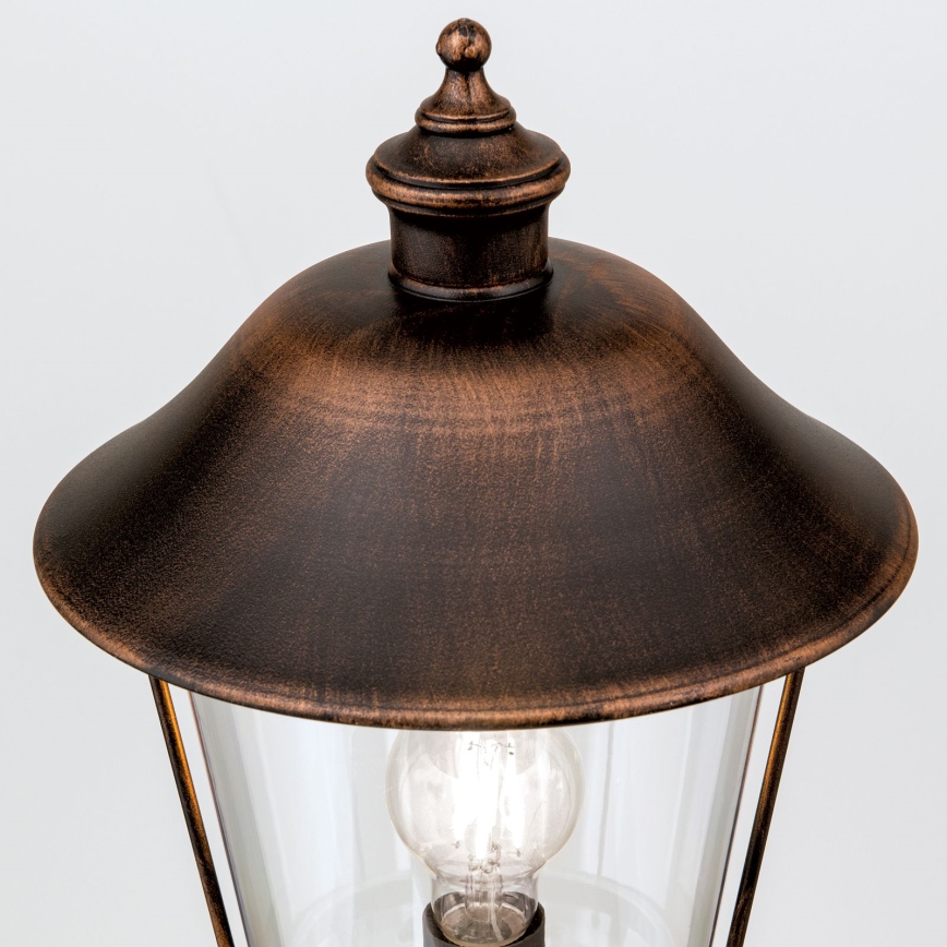 Venkovní lampa KENZO 1xE27/100W/230V IP44 bronz/patina