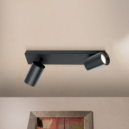 Bodové svítidlo SEAN 2xGU10/13W/230V černá