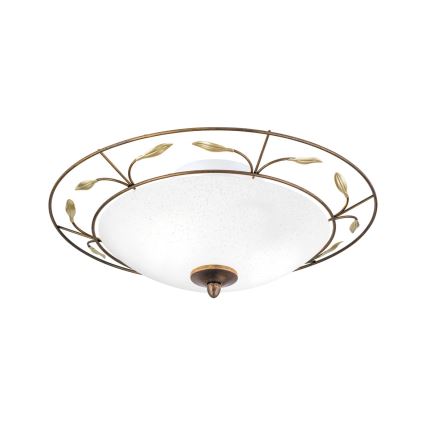 Stropní svítidlo LUCA 2xE14/40W/230V pr. 40 cm bronz/patina