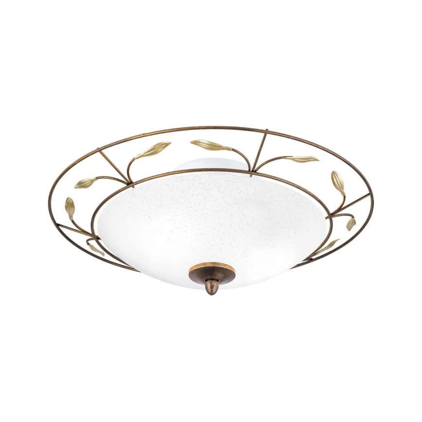 Stropní svítidlo LUCA 2xE14/40W/230V pr. 40 cm bronz/patina