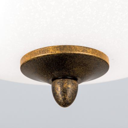 Stropní svítidlo LUCA 2xE14/40W/230V pr. 40 cm bronz/patina