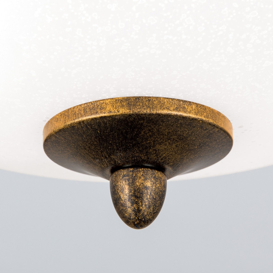 Stropní svítidlo LUCA 2xE14/40W/230V pr. 40 cm bronz/patina