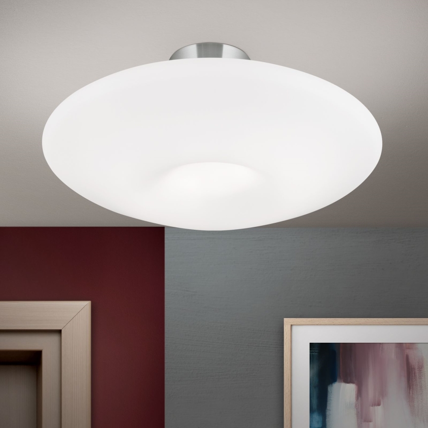 Stropní svítidlo BLANC 2xE27/60W/230V pr. 49 cm matný chrom