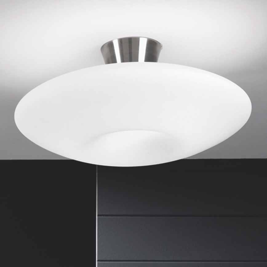 Stropní svítidlo BLANC 2xE27/60W/230V pr. 49 cm matný chrom